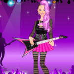 Öltöztetős Rocker Barbie játék