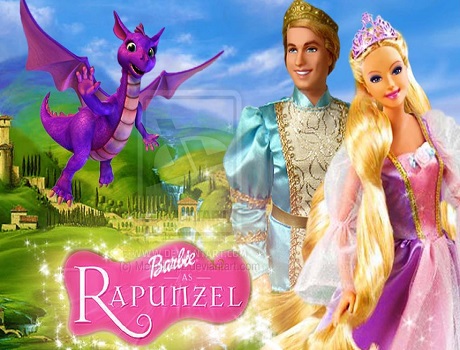 Barbie mint Rapunzel Barbie mese