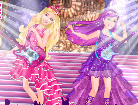 Popstar hercegnők öltöztetős Barbie játék