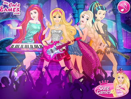 Rock banda öltöztetős Barbie játék