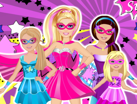 Szuper hősök öltöztetős Barbie játék