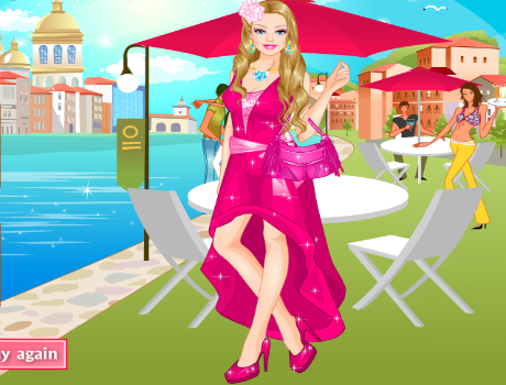 Velencei divat öltöztetős Barbie játék