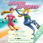 Snowboard ügyességi Barbie játék 2