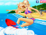 Szörföző lány öltöztetős Barbie játék