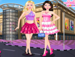Barbie és barátnője öltöztetős Barbie játék